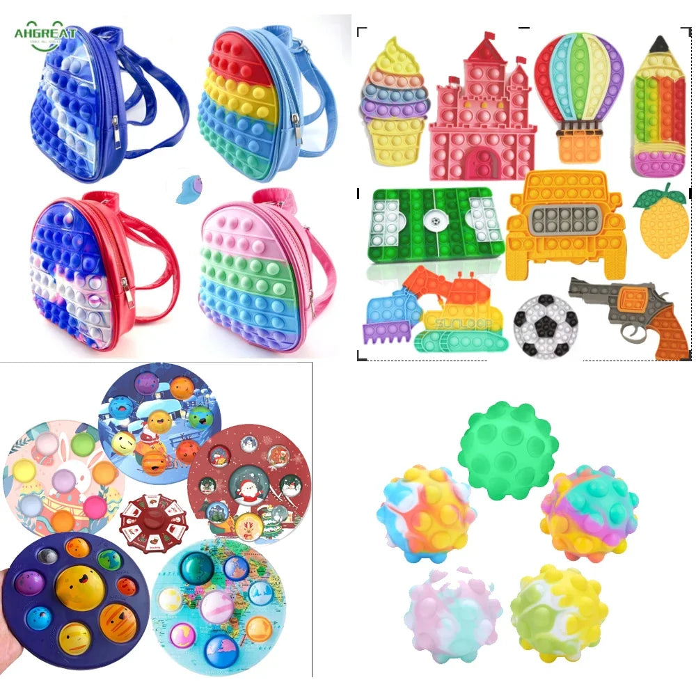 Randomized Fidget Toy Collection - 6 to 24 Pieces of Stress Relief Gifts for Children and Adults in Blind Box Packaging