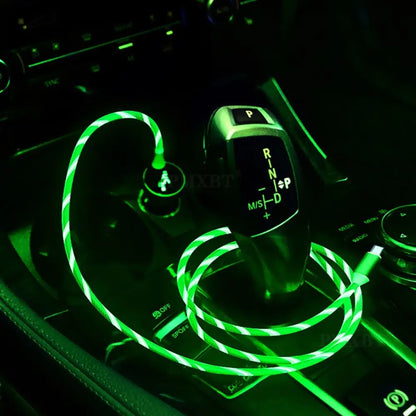 LED Illuminated Type-C Fast Charging Cable for Mobile Devices
