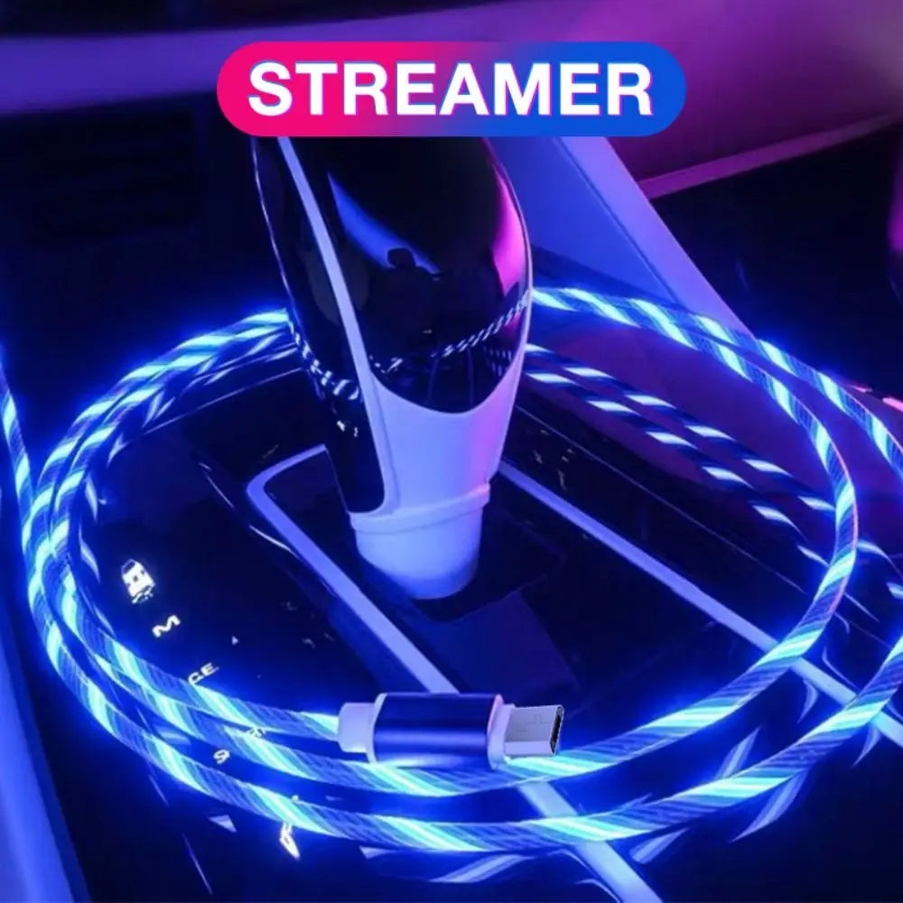 LED Illuminated Type-C Fast Charging Cable for Mobile Devices