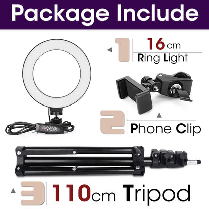 Professional LED Ring Light with Tripod Stand for Mobile Photography and Live Streaming