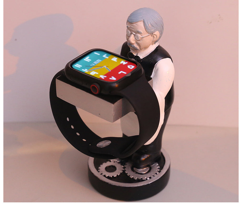 Innovative Astronaut-Themed Wireless Watch Charger Stand