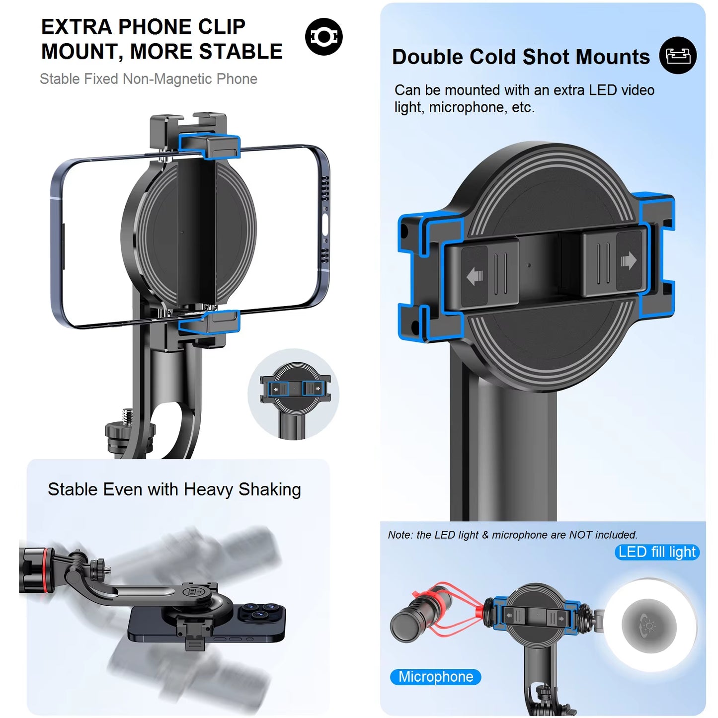 Magnetic Selfie Stick Tripod Stand for Iphone Samsung Huawei Cellphone 1.3M Extendable Magsafe Phone Tripod with Wireless Remote