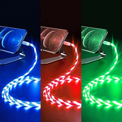 High-Speed USB Type-C Charging Cable with LED Light and 3A Fast Charging Capability