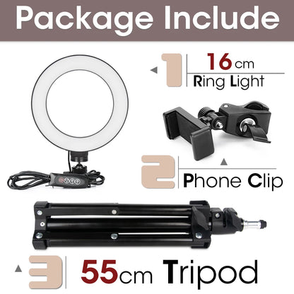 Professional LED Ring Light with Tripod Stand for Mobile Photography and Live Streaming