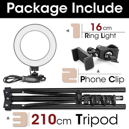 Professional LED Ring Light with Tripod Stand for Mobile Photography and Live Streaming