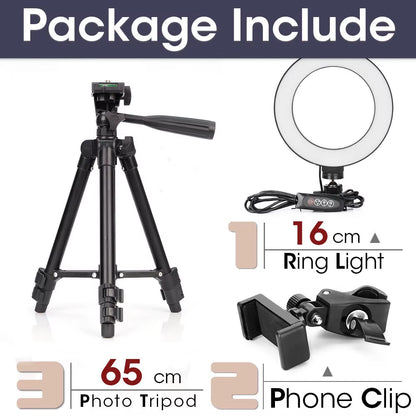 Professional LED Ring Light with Tripod Stand for Mobile Photography and Live Streaming