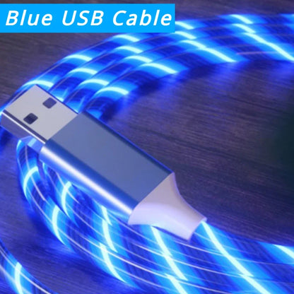 High-Speed USB Type-C Charging Cable with LED Light and 3A Fast Charging Capability