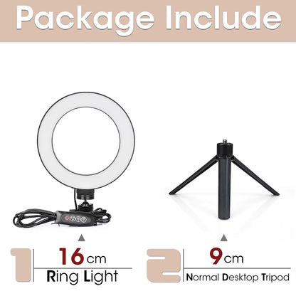 Professional LED Ring Light with Tripod Stand for Mobile Photography and Live Streaming