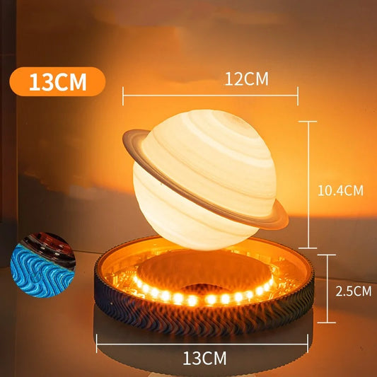 Magnetic Levitating Saturn Moon Lamp - Rotating Table Lamp for Creative Office and Home Decor, Unique Gift Idea