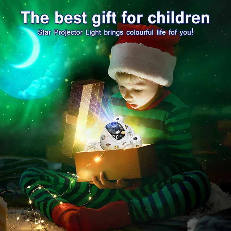 Astronaut-Themed Star and Galaxy Projection Light