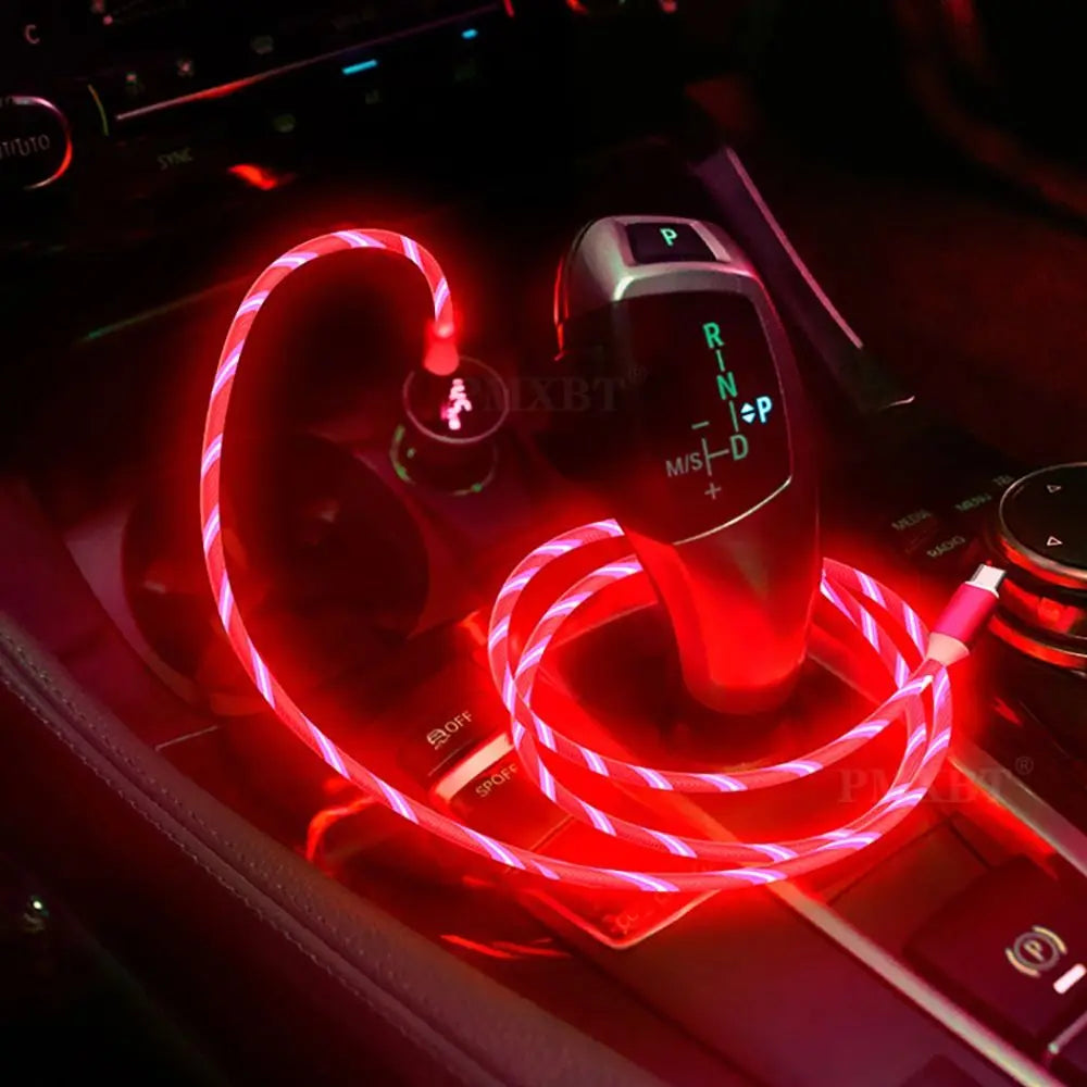 LED Illuminated Type-C Fast Charging Cable for Mobile Devices