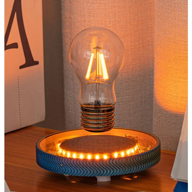 Magnetic Levitating Saturn Moon Lamp - Rotating Table Lamp for Creative Office and Home Décor, Unique Gift Idea